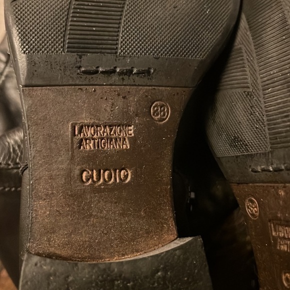 Leather Over the Knee Genuine Leather Boots BROWNS - Picture 5 of 9